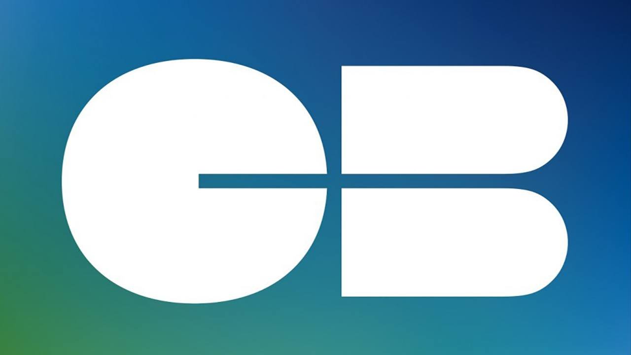 Lobo CB blanc sur fond gradient bleu vert